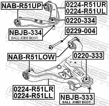 FEBEST Camber Correction Screw (0229-004)