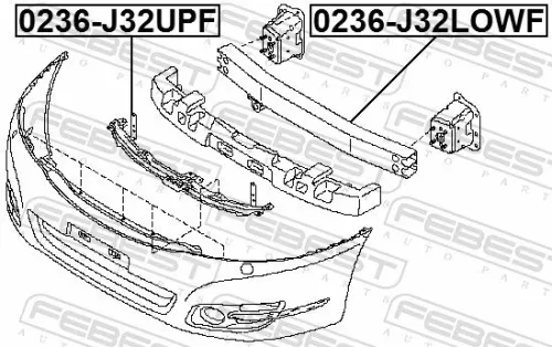 FEBEST Radiator Support (0236-J32UPF)