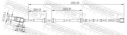 FEBEST Sensor, wheel speed (02606-007)