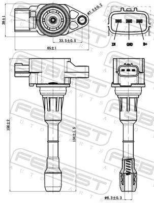 FEBEST Ignition Coil (02640-008)