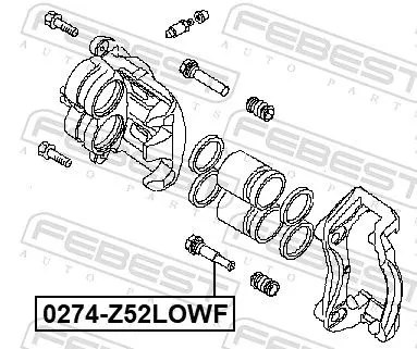 FEBEST Guide Bolt, brake caliper (0274-Z52LOWF)