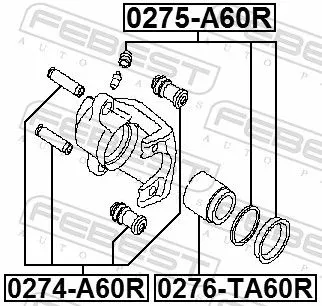 FEBEST Repair Kit, brake caliper (0275-A60R)