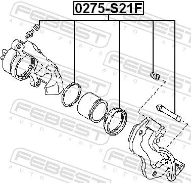 FEBEST Repair Kit, brake caliper (0275-S21F)