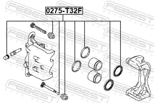 FEBEST Repair Kit, brake caliper (0275-T32F)