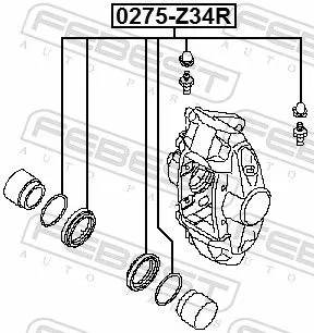 FEBEST Repair Kit, brake caliper (0275-Z34R)
