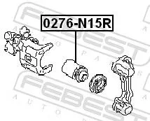 FEBEST Piston, brake caliper (0276-N15R)
