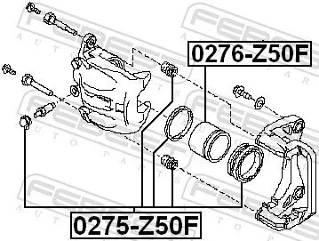 FEBEST Piston, brake caliper (0276-Z50F)