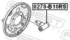 FEBEST Wheel Brake Cylinder (0278-B10RS)