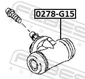 FEBEST Wheel Brake Cylinder (0278-G15)