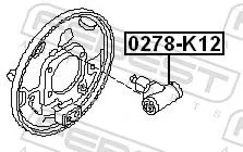 FEBEST Wheel Brake Cylinder (0278-K12)