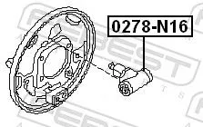 FEBEST Wheel Brake Cylinder (0278-N16)