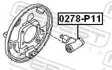 FEBEST Wheel Brake Cylinder (0278-P11)