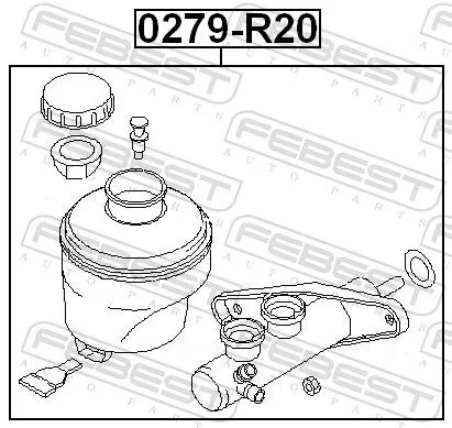 FEBEST Brake Master Cylinder (0279-R20)