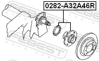 FEBEST Wheel Hub (0282-A32A46R)