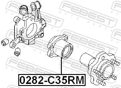 FEBEST Wheel Hub (0282-C35RM)