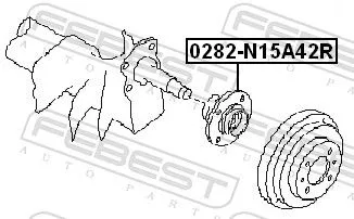 FEBEST Wheel Hub (0282-N15A42R)