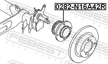 FEBEST Wheel Hub (0282-N16A42R)