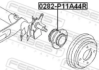 FEBEST Wheel Hub (0282-P11A44R)