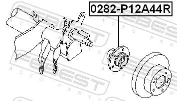 FEBEST Wheel Hub (0282-P12A44R)