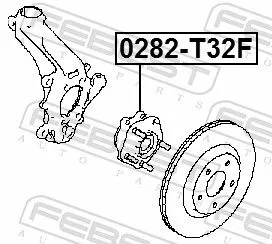 FEBEST Wheel Hub (0282-T32F)