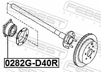 FEBEST Wheel Hub (0282G-D40R)