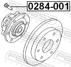 FEBEST Wheel Stud (0284-001)