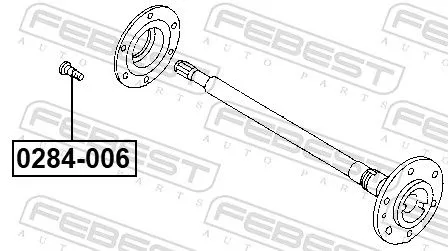 FEBEST Wheel Stud (0284-006)