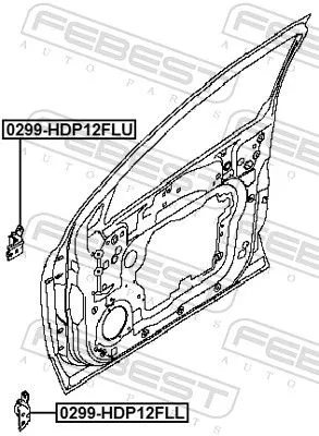 FEBEST Door Hinge (0299-HDP12FLL)