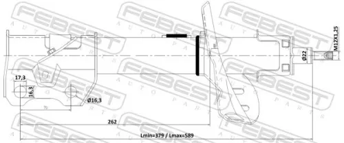 FEBEST Shock Absorber (03110-002FL)