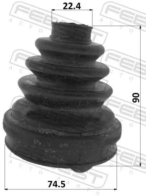 FEBEST Bellow Kit, drive shaft (0315-EST)