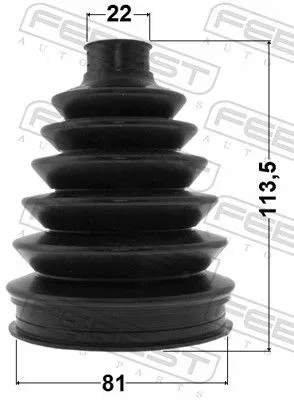 FEBEST Bellow, drive shaft (0317P-JAZZ)