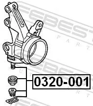 FEBEST Ball Joint (0320-001)