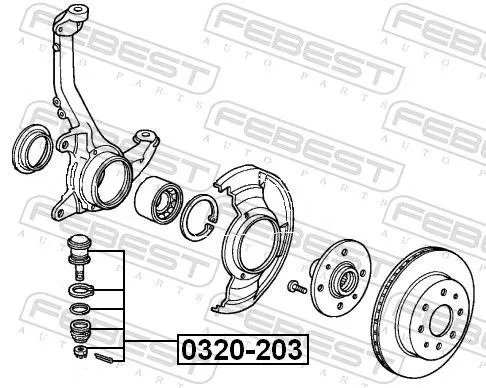 FEBEST Ball Joint (0320-203)