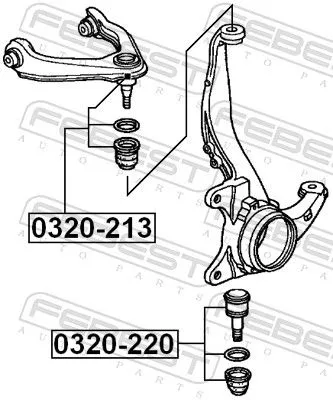 FEBEST Ball Joint (0320-220)