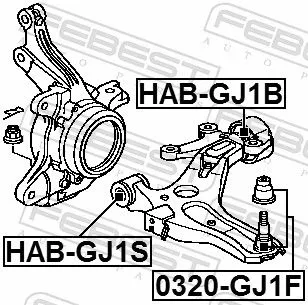 FEBEST Ball Joint (0320-GJ1F)