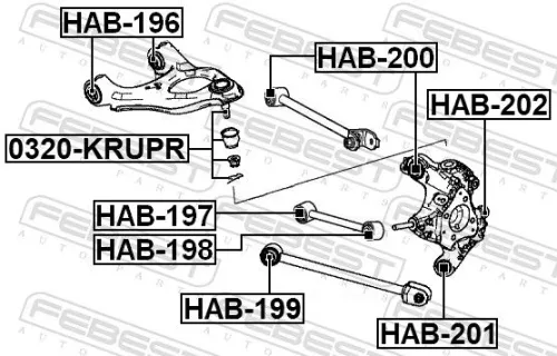 FEBEST Ball Joint (0320-KRUPR)