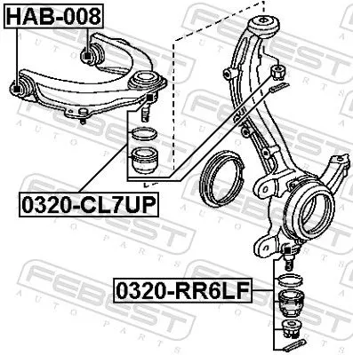 FEBEST Ball Joint (0320-RR6LF)