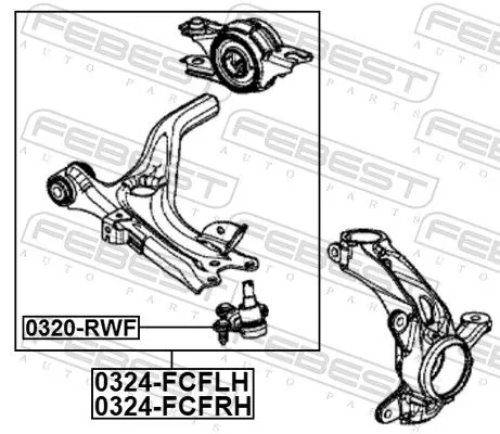 FEBEST Ball Joint (0320-RWF)
