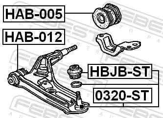 FEBEST Ball Joint (0320-ST)