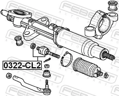 FEBEST Inner Tie Rod (0322-CL2)