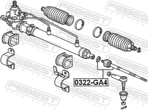 FEBEST Inner Tie Rod (0322-GA4)