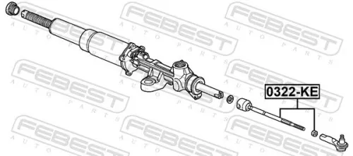 FEBEST Inner Tie Rod (0322-KE)