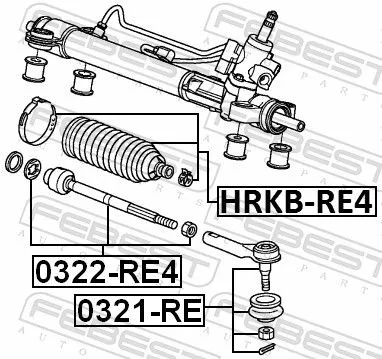 FEBEST Inner Tie Rod (0322-RE4)