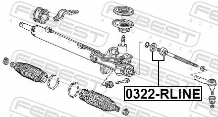 FEBEST Inner Tie Rod (0322-RLINE)