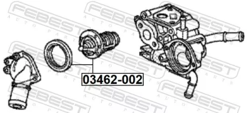 FEBEST Thermostat, coolant (03462-002)