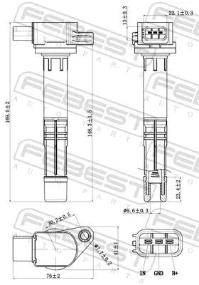 FEBEST Ignition Coil (03640-002)