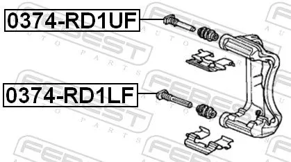 FEBEST Guide Bolt, brake caliper (0374-RD1UF)