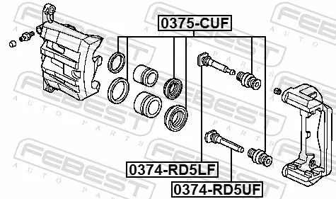 FEBEST Repair Kit, brake caliper (0375-CUF)
