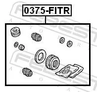 FEBEST Repair Kit, brake caliper (0375-FITR)