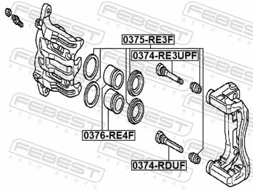 FEBEST Repair Kit, brake caliper (0375-RE3F)